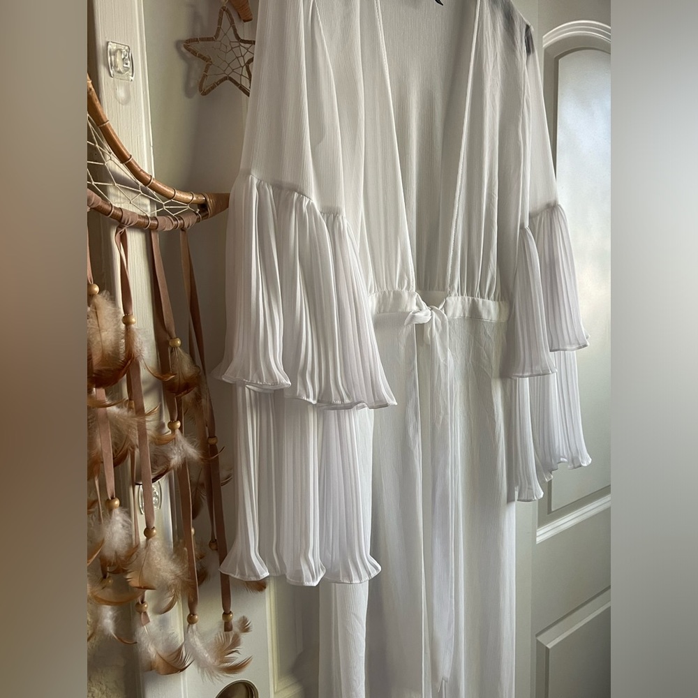 BCBG Bell Sleeve Kimono Cardigan Duster